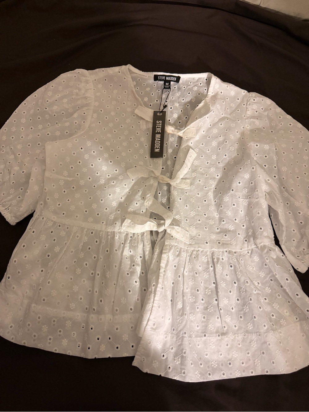Steve Madden White Paula Top